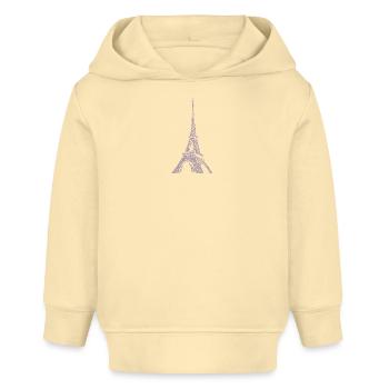 Tour Eiffel de Paris - Sweat à capuche bébé bio Stanley/Stella - crème - Devant