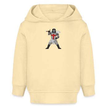 Templer Schwert Kreuz - Baby Organic Hoodie Baby Cruiser von Stanley/Stella - Creme - Vorne