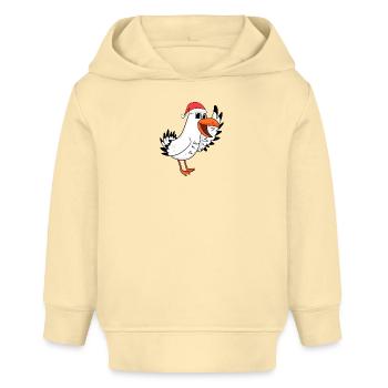 Möwe Weihnachten Nordsee Norddeutschland - Baby Organic Hoodie Baby Cruiser von Stanley/Stella - Creme - Vorne