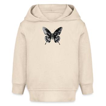 Schmetterling Flügel Bunt Butterfly Schmetterlinge - Baby Organic Hoodie Baby Cruiser von Stanley/Stella - Natur - Vorne
