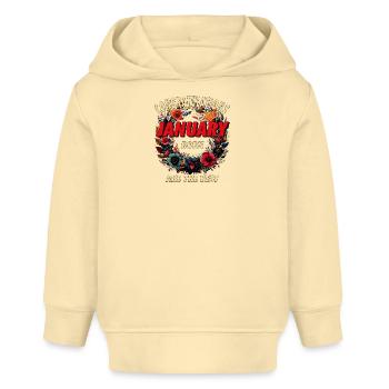 CONGRATULATIONS JANUARY - Baby Organic Hoodie by Stanley/Stella - cream - Front
