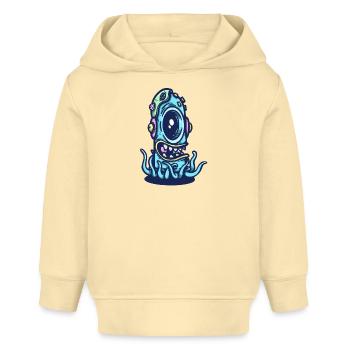 Monster Aquatic Helmet - Baby Organic Hoodie by Stanley/Stella - cream - Front
