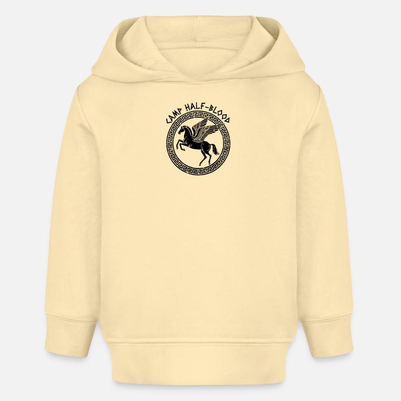 Camp Sang-Mêlé, Cheval Volant Camping Sang-Mêlé - Sweat à capuche bébé bio Stanley/Stella - crème