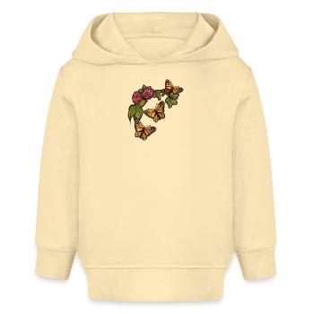 Monarch Bloom Garden - Baby Organic Hoodie Baby Cruiser von Stanley/Stella - Creme - Vorne