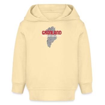 Groenland Non à vendre - Sweat à capuche bébé bio Stanley/Stella - crème - Devant
