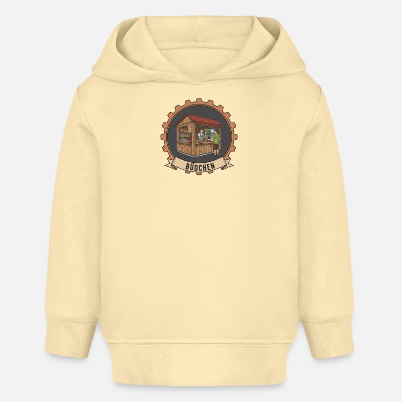 Illustration du stand de vente de Büdchen - Sweat à capuche bébé bio Stanley/Stella - crème