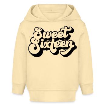 Süßes sechzehn süßes Geschenk zum 16. Geburtstag 16 Jahre alt - Baby Organic Hoodie Baby Cruiser von Stanley/Stella - Creme - Vorne