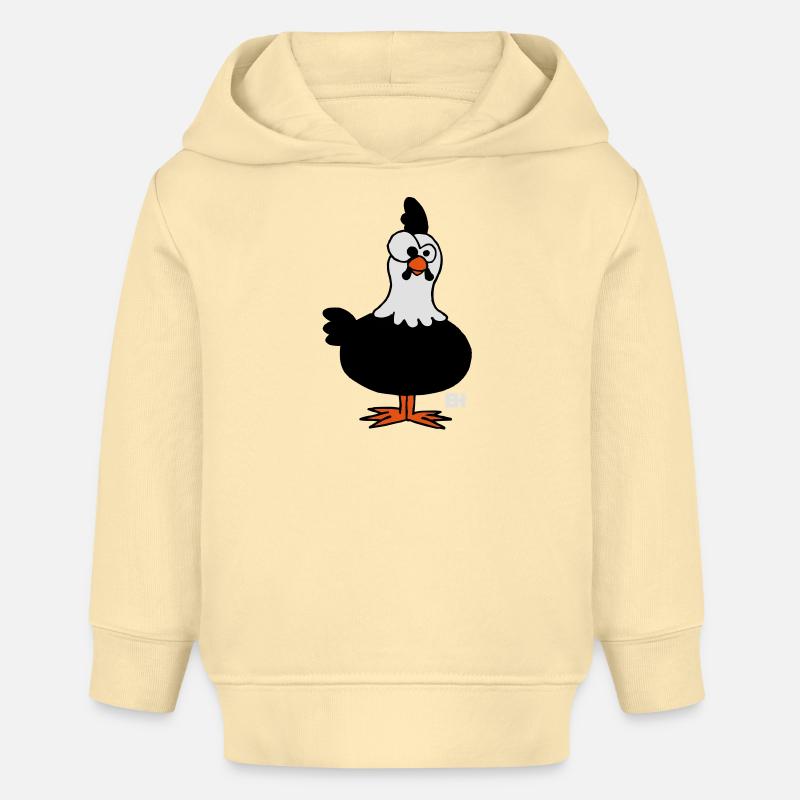 Poulet - Sweat à capuche bébé bio Stanley/Stella - crème