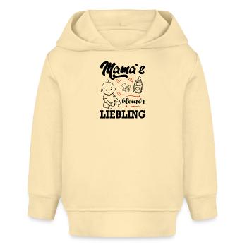Mamas Liebling Junge Babysprüche Familie - Baby Organic Hoodie Baby Cruiser von Stanley/Stella - Creme - Vorne