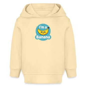 I'm a Banana - Fasching Kostüm - Baby Organic Hoodie Baby Cruiser von Stanley/Stella - Creme - Vorne