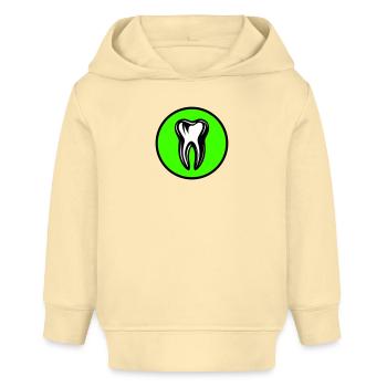 Icône de dentiste dentaire - Sweat à capuche bébé bio Stanley/Stella - crème - Devant