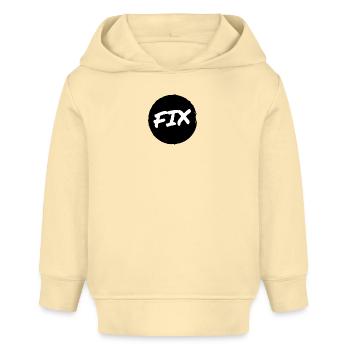 Fix - 100 % sécurisé, fix hoit Oida ;-) - Sweat à capuche bébé bio Stanley/Stella - crème - Devant