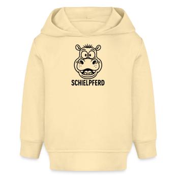 schielpferd kinder witz - Baby Organic Hoodie Baby Cruiser von Stanley/Stella - Creme - Vorne