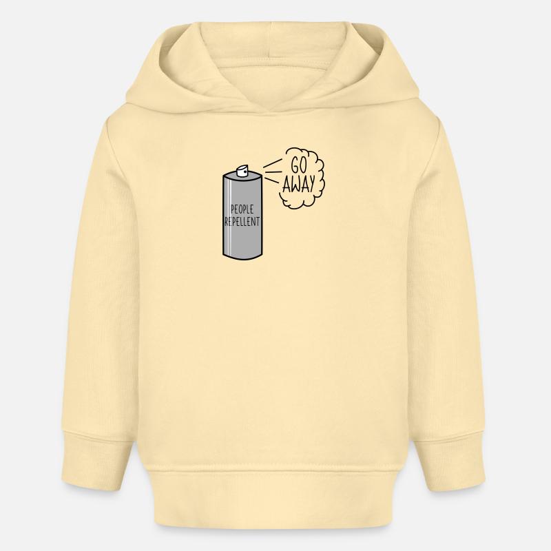 Spray répulsif pour personnes Go Away - Sweat à capuche bébé bio Stanley/Stella - crème