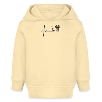 Mitternacht Minimal Mono - Baby Organic Hoodie Baby Cruiser von Stanley/Stella - Creme - Vorne