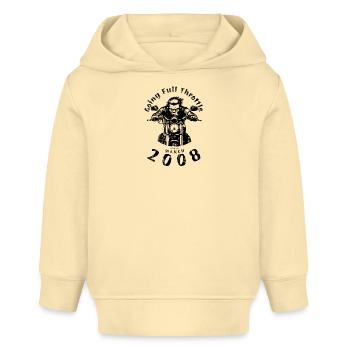 18. Geburtstag Going Full Throttle Since 03/2008 - Baby Organic Hoodie Baby Cruiser von Stanley/Stella - Creme - Vorne