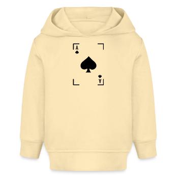 Jeu de cartes Casino Jeux de hasard Poker Loterie - Sweat à capuche bébé bio Stanley/Stella - crème - Devant