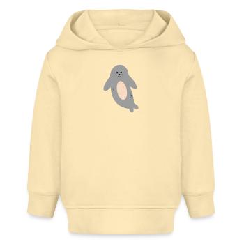 Süße Robbe - Baby Organic Hoodie Baby Cruiser von Stanley/Stella - Creme - Vorne