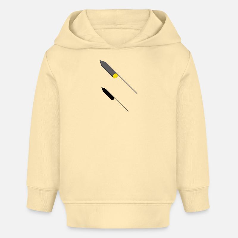 Fusée 3D - Conception - Sweat à capuche bébé bio Stanley/Stella - crème