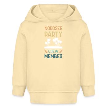 Nordsee Party Crew - Baby Organic Hoodie Baby Cruiser von Stanley/Stella - Creme - Vorne