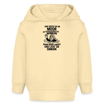 schwiegermutter spruch böse gemein - Baby Organic Hoodie Baby Cruiser von Stanley/Stella - Creme - Vorne