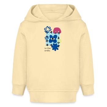 Les Fleurs terribles | Maximaliste Rétro Fleur Fun - Sweat à capuche bébé bio Stanley/Stella - crème - Devant