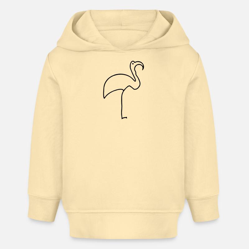 Flamant - Sweat à capuche bébé bio Stanley/Stella - crème