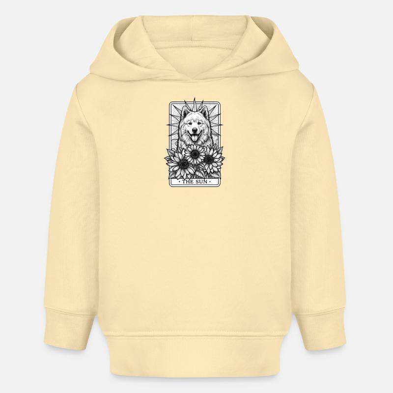 Eurasier | Le Soleil | Tarot - Sweat à capuche bébé bio Stanley/Stella - crème