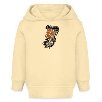 Bart Statement Humorvoll Vollbart Bartträger - Baby Organic Hoodie Baby Cruiser von Stanley/Stella - Creme - Vorne