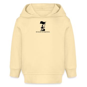 Pas d’excuses, pas de négociations – Mentalité - Sweat à capuche bébé bio Stanley/Stella - crème - Devant