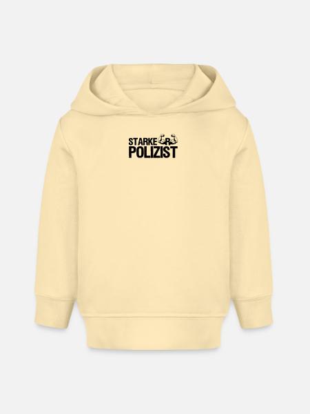 Starker Polizist, Polizei, Sprüche, Geschenk - Baby Organic Hoodie Baby Cruiser von Stanley/Stella - Creme