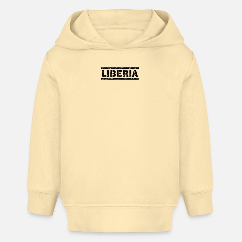 Libéria - Sweat à capuche bébé bio Stanley/Stella - crème
