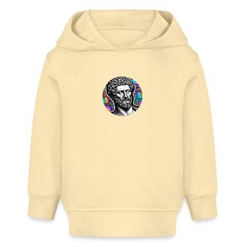 Marcus Aurelius the philosopher - Baby Organic Hoodie Baby Cruiser von Stanley/Stella - Creme - Vorne