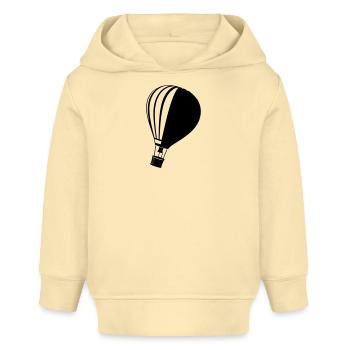 Silhouette classique de montgolfière - Sweat à capuche bébé bio Stanley/Stella - crème - Devant