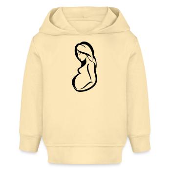 Schwanger sinnlichkeit - Baby Organic Hoodie Baby Cruiser von Stanley/Stella - Creme - Vorne
