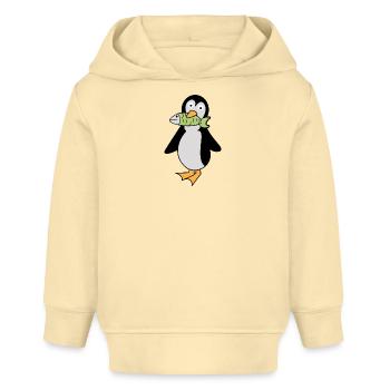 Seabird Animal Penguin Bird South Pole Zoo - Baby Organic Hoodie by Stanley/Stella - cream - Front