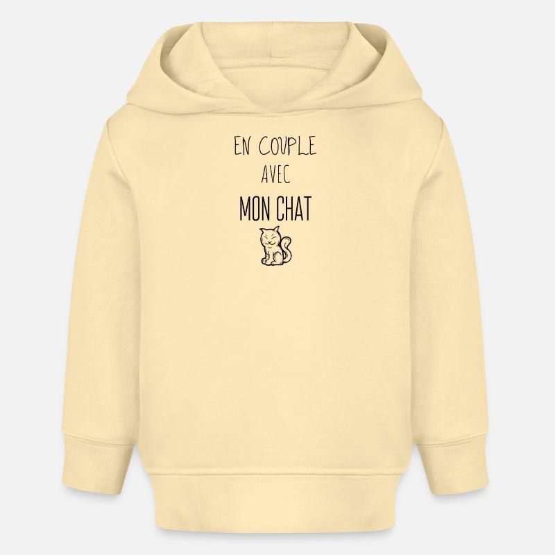 Design Nature Éclat de Vert - Sweat à capuche bébé bio Stanley/Stella - crème