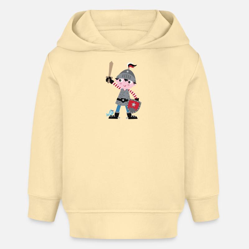 L’Aventure du Petit Chevalier - Sweat à capuche bébé bio Stanley/Stella - crème