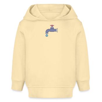 Chute du robinet de pixels - Sweat à capuche bébé bio Stanley/Stella - crème - Devant