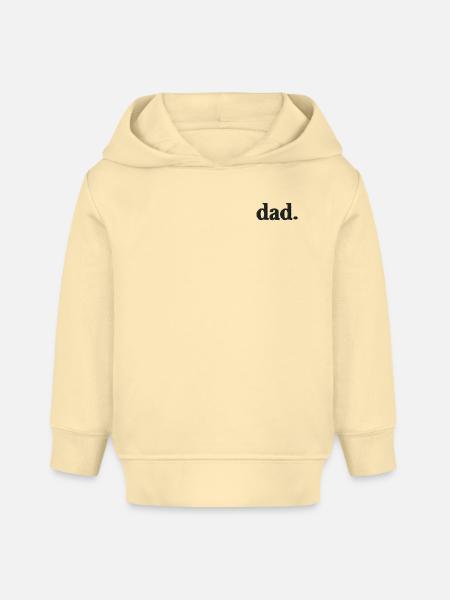 Dad Schriftzug schwarz bestickt - Baby Organic Hoodie Baby Cruiser von Stanley/Stella - Creme