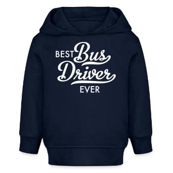Schulbus - Baby Organic Hoodie Baby Cruiser von Stanley/Stella - Navy - Vorne