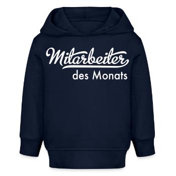 Mitarbeiter des Monats - Baby Organic Hoodie Baby Cruiser von Stanley/Stella - Navy - Vorne