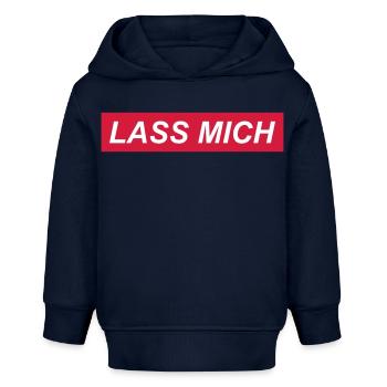 Lass mich - Baby Organic Hoodie Baby Cruiser von Stanley/Stella - Navy - Vorne