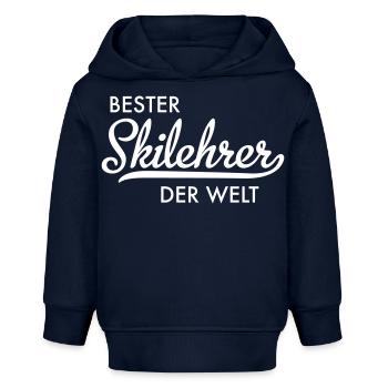 Skilehrer - Baby Organic Hoodie Baby Cruiser von Stanley/Stella - Navy - Vorne