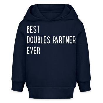 Tennis Doppel - Baby Organic Hoodie Baby Cruiser von Stanley/Stella - Navy - Vorne