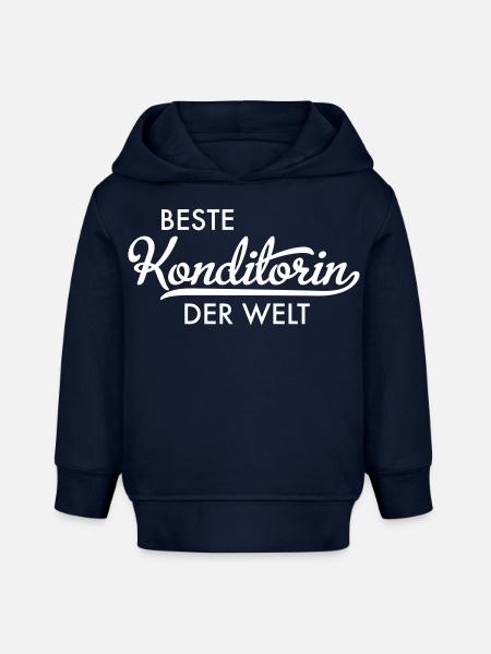 Beste Konditorin der Welt - Baby Organic Hoodie Baby Cruiser von Stanley/Stella - Navy