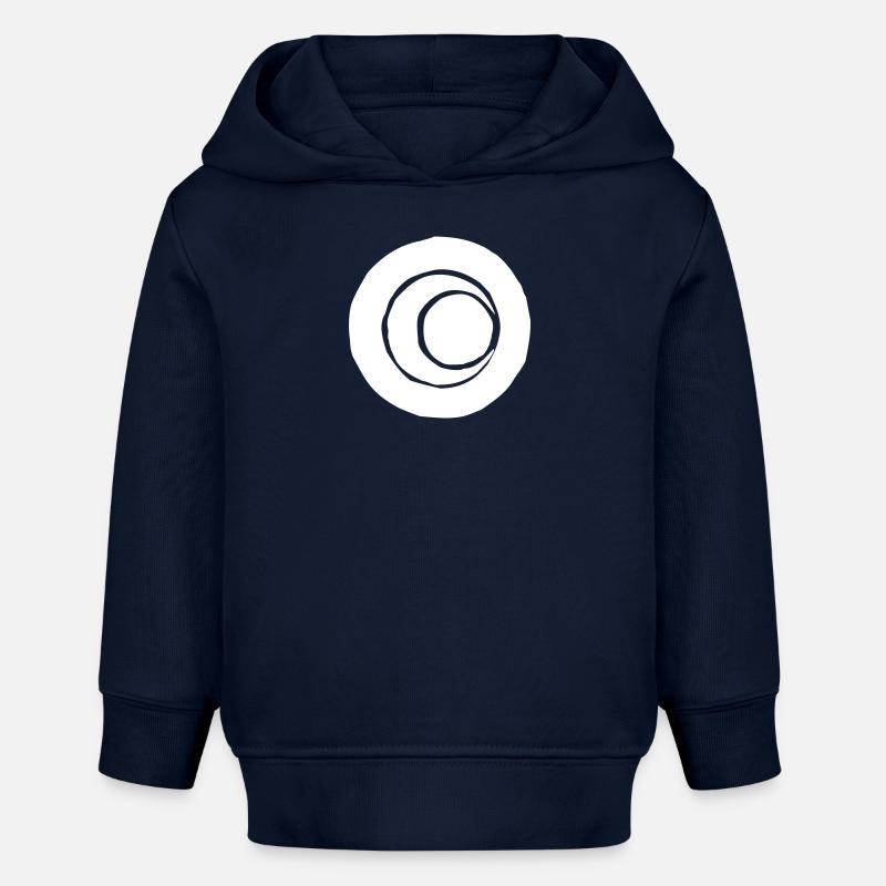 Cercles Art... Graphique vectoriel - Sweat à capuche bébé bio Stanley/Stella - bleu marine