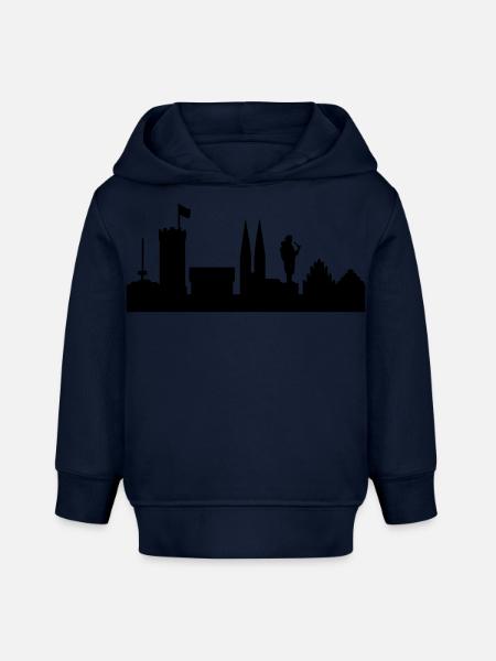 Bielefeld Skyline - Baby Organic Hoodie Baby Cruiser von Stanley/Stella - Navy