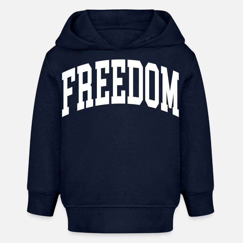 Liberté - Sweat à capuche bébé bio Stanley/Stella - bleu marine