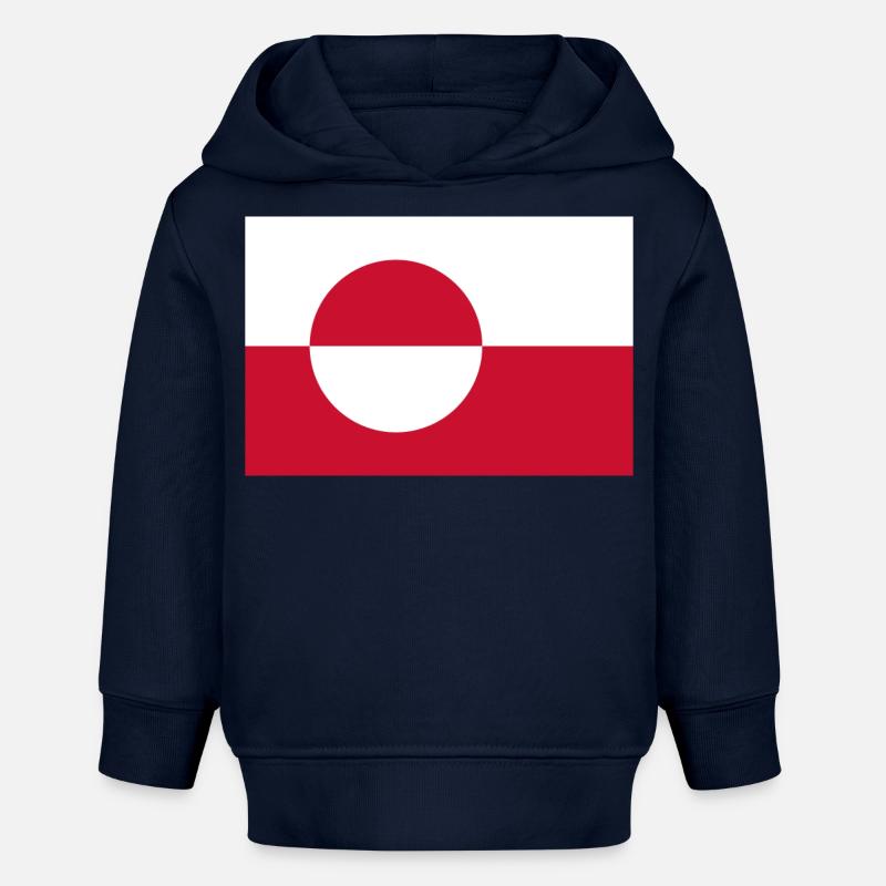 Groenland - Sweat à capuche bébé bio Stanley/Stella - bleu marine